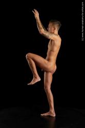 Nude Man White Standing poses - ALL Athletic Short Brown Standing poses - simple Standard Photoshoot Realistic